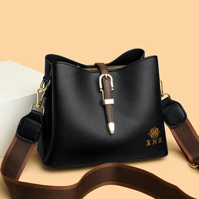 Koreanische Version der Trend-Beuteltasche, einfache, lässige Umhängetasche mit einer Schulter, Damenhandtasche
