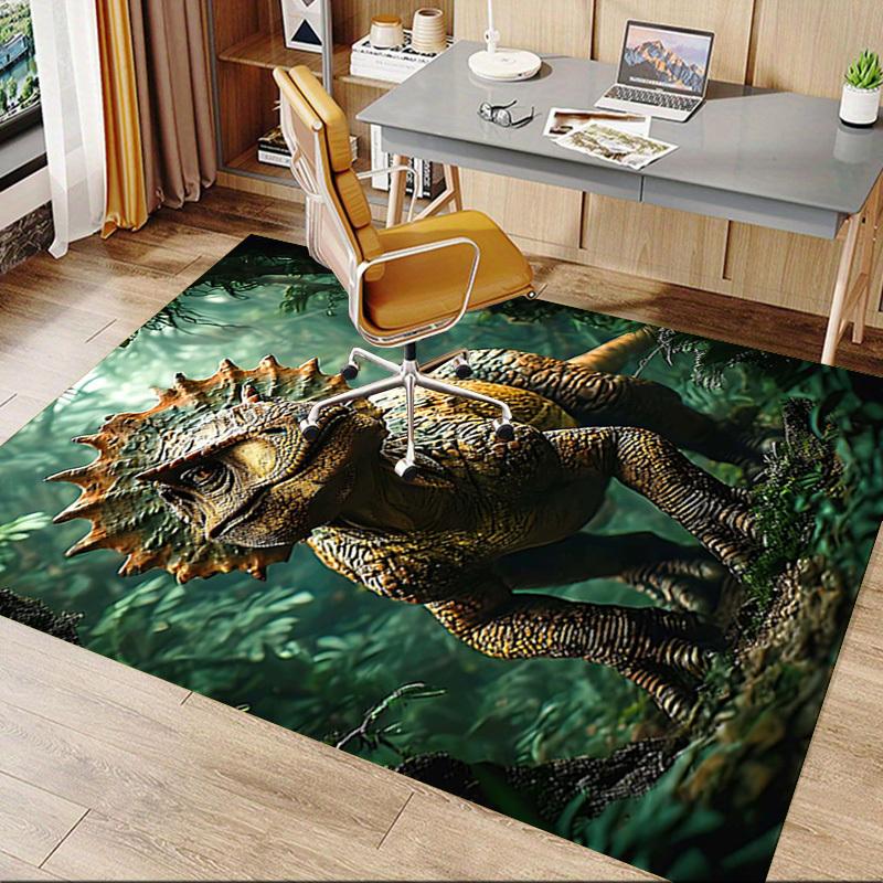 1PC Dinosaur Forest Extra Large Non-Slip Floor Carpet, Office, Family, Bedroom, Studio - Large Area RugJ0397