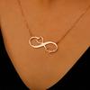 Fashion Customized Name Stainless Steel 18K Gold Plated/Rose Gold Plated Link Pendant Necklace Personalized Infinity Symbol Gift