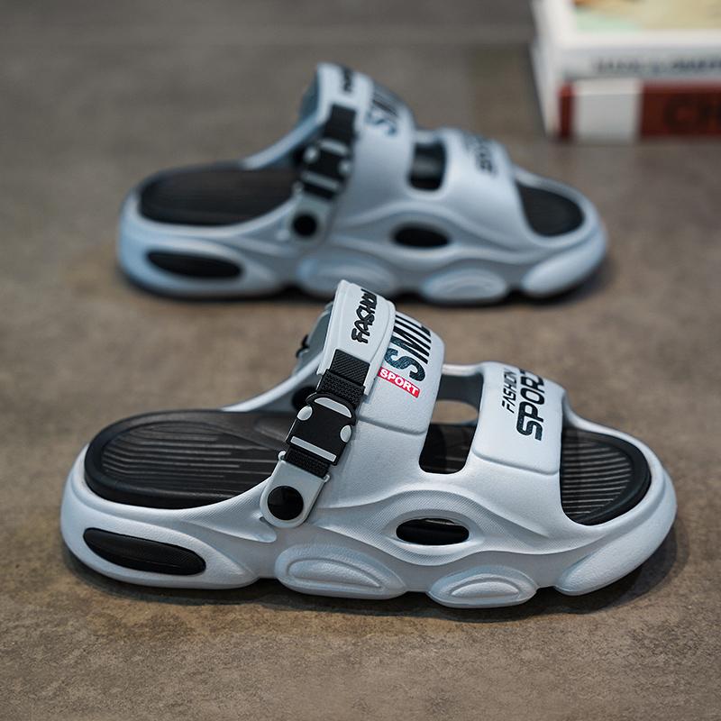 2025 New Men's Outdoor Sandals Slippers Beach Comfortable Thick Soft Clogs Men Casual Shoes Garden Shoes Men Women Beach Sandals