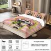 3-piece Down Duvet Cover with Anime Beautiful Girl Pattern Print (1 Duvet Cover+2 Pillowcases, No Core) Comfortable Bedding Set