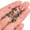 500pcs/lot 1.5/2/2.5mm Copper Crimp Tube Beads Spacer End Stopper Cap For DIY Earring Necklace Pendant Jewelry Making Accessorie