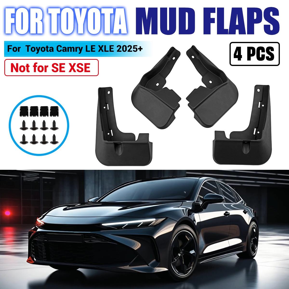 

4pcs Front Rear Mud Flaps Splash Guards Protector Mudguards Fender Mudflap Car Accessories For Toyota Camry SE XSE LE XLE 2025 LE XLE
