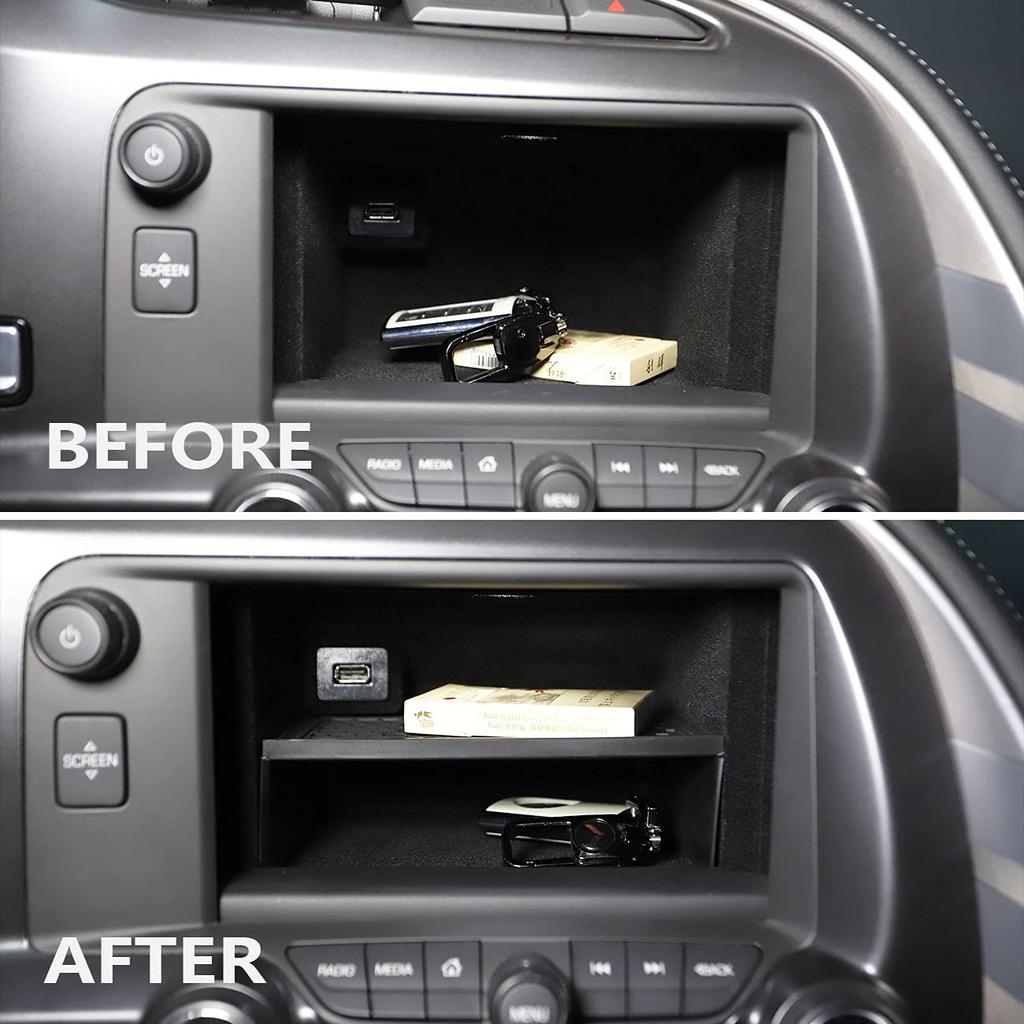 Dashboard Display Storage Bin Tray Holder for C7 Corvette Stingray Chevy 2014-2019 /Z06/Grand Sport 2014+