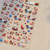 Lovely Sausage Dog Self Adhesive Nail Art Stickers Cartoon Manicure Decals Creative Diy Decoration Nail Art Stickers Gifts