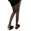 Sheer Retro Black Silk Sensory Socks, Two-Way Vertical Stockings, Slimming European Style Pantyhose