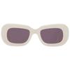 Off White Carrara Grau Rechteckige Unisex-Sonnenbrille Oeri019 0107 50