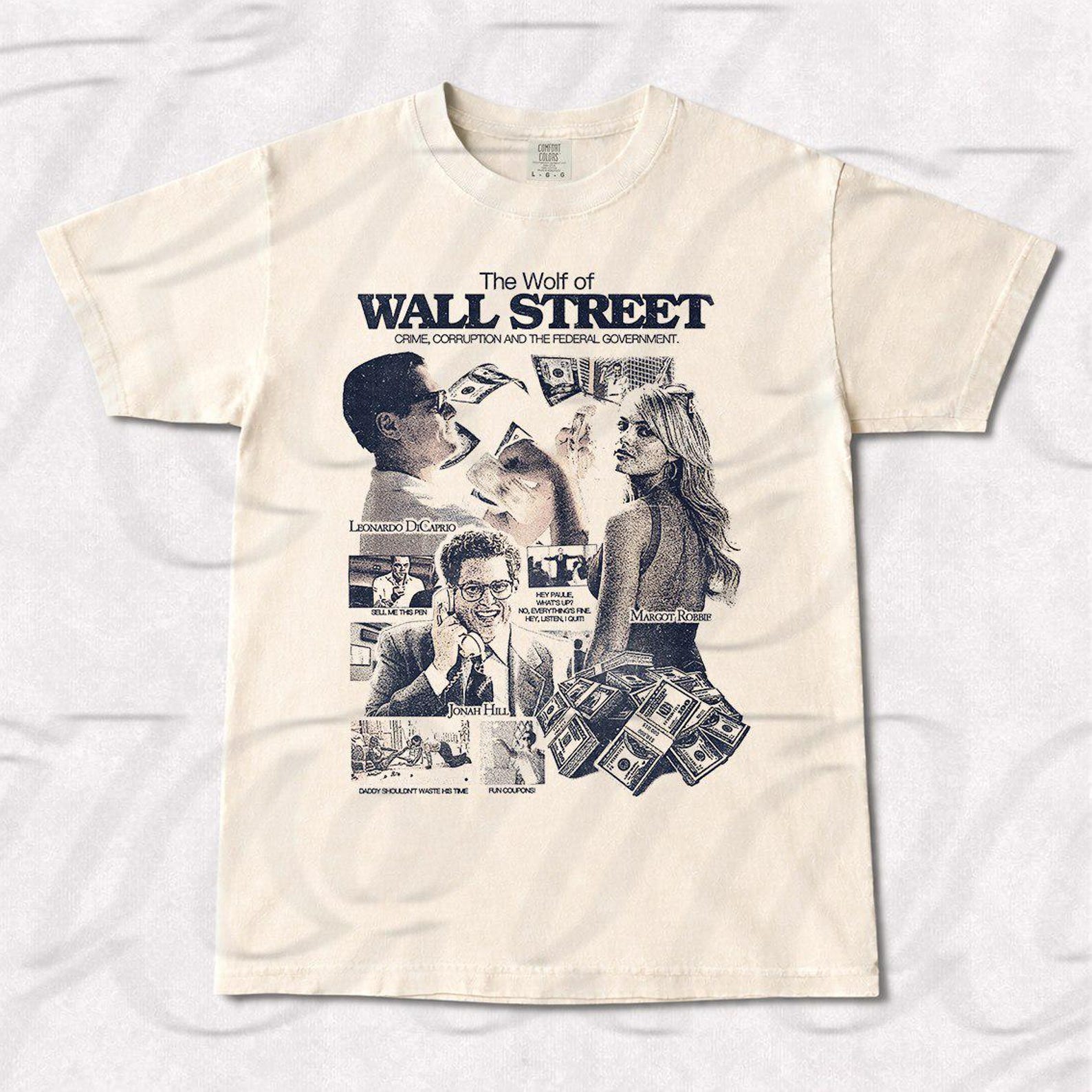 The Wolf of Wall Street T-Shirt: Leonardo DiCaprio Movie Tee FD 3XL