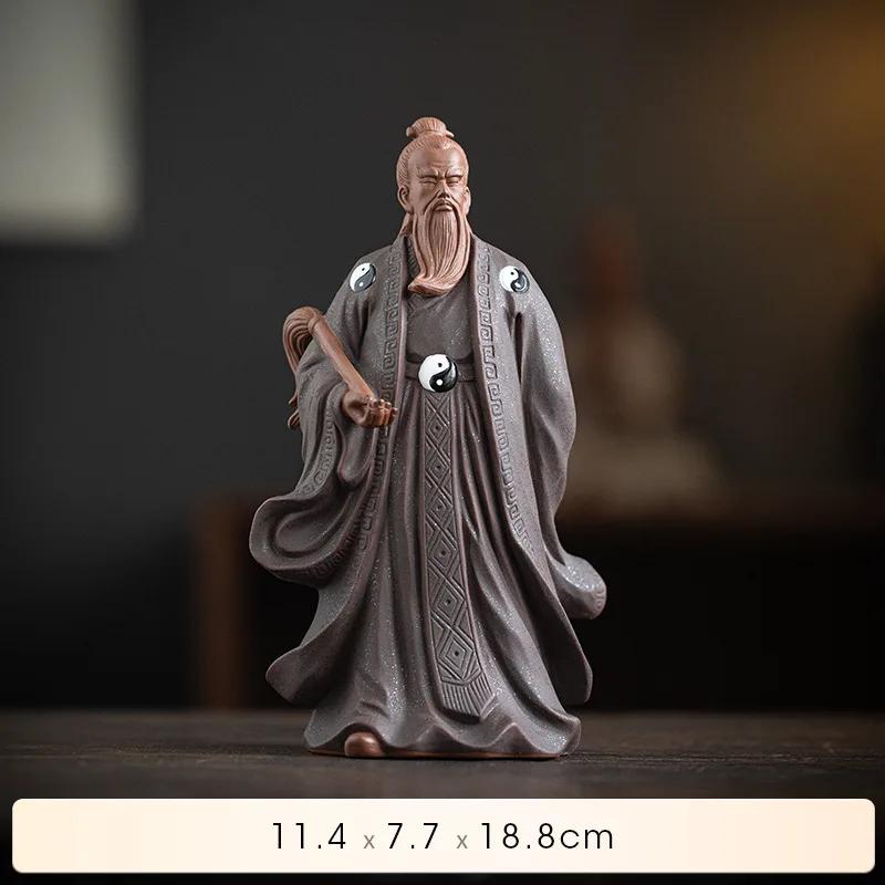 

1 Chinese Zen Zisha Craft Zhang Sanfeng Character Decoration Ornament Home Statues Crafts