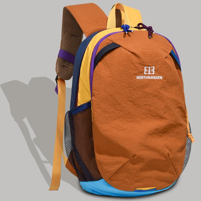 Color Block Lightweight Backpack: Large Capacity for Travel, Hiking & School