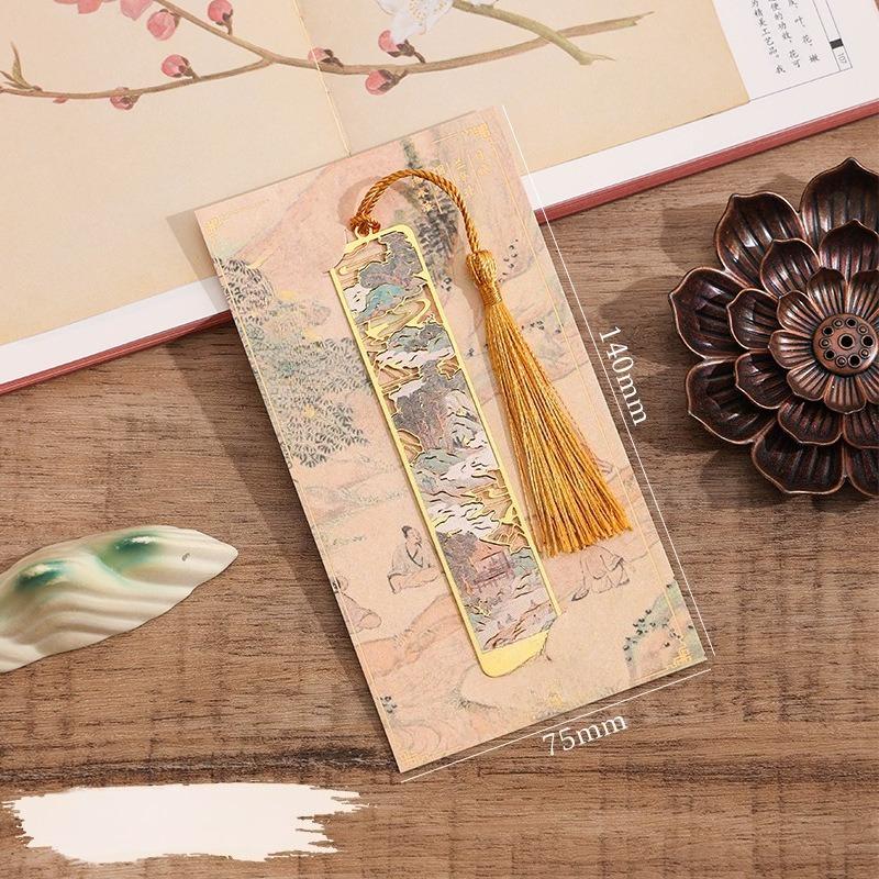 Elegant Laser-Cut Lotus Metal Bookmark Hollow Flower Page Clip for Readers Cultural Gift for Teachers Students Book Reading Tab