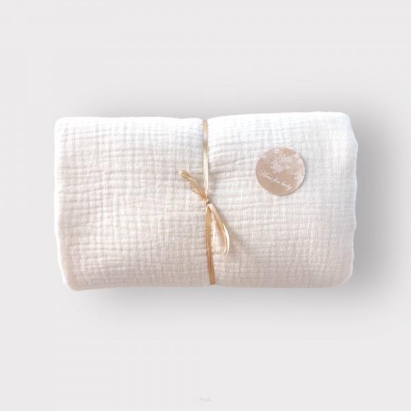 Muslin Fitted Sheet for Crib 100*50 (latte)