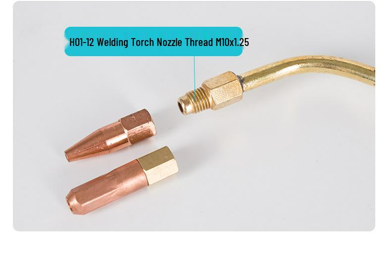 All-Copper H01-2 High-Temp Gas Welding Torch, 4L Propane/Acetylene/LPG/NG Portable Welding Accessory.