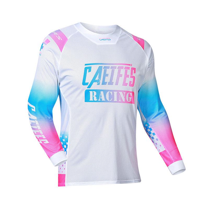 Spot Off-road Motorcycle Clothing, Cycling Clothing, Downhill Clothing, Casual Crew Neck T-shirt, Breathable and Quick-drying Running Clothing, 