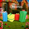 9.84FT Inflatable Toy Gift Boxes Teddy Bear Xmas Yard Lawn Party Decoration with LED Light Christmas Home Supplies Ornament Gift