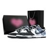 Dunk Universe Heart Box Slip Resistant Abrasion Resistant Low Top Skateboard Shoes Unisex Black Blue HF5441-100(Team773-1-)