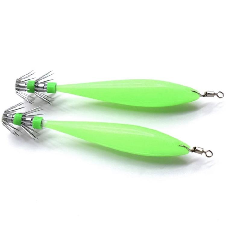 5Pcs Artificial Hard Baits Shrimp Lure Baits 9.5cm Cuttlefish Hook Lures Glow Squid Jig Glow Jig Hook