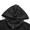 FILA X FUSION Series Brand Logo Loose Knit Hoodie Men Hoodies Black T11M133204A-BK