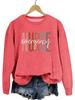 European Fashion Printed Long-Sleeve Pullover Sweatshirt: Comfortable, Versatile Autumn Top for Women
