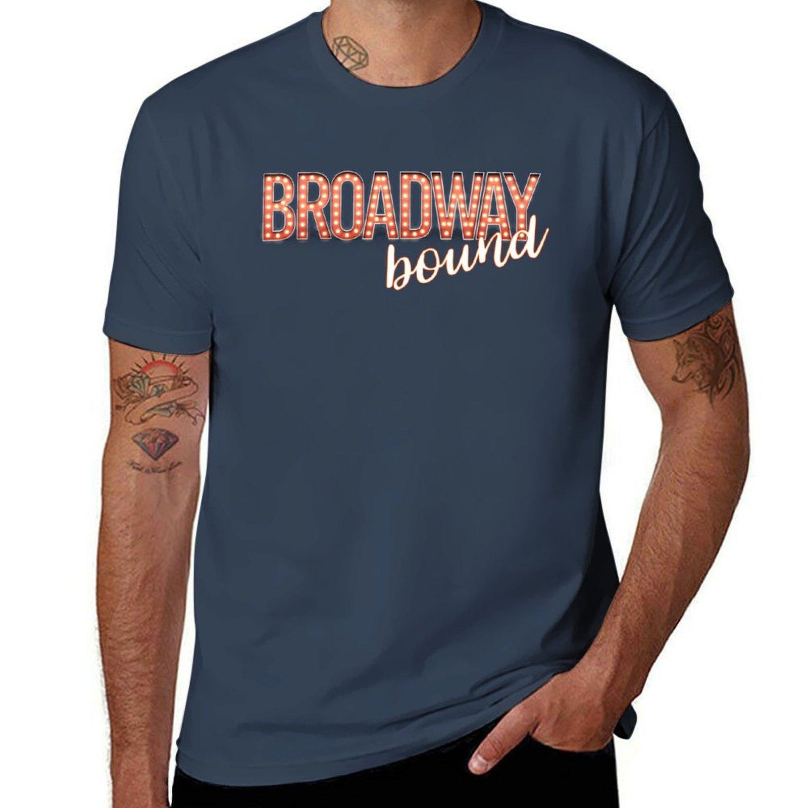 Broadway Bound Gift Broadway Marquee Neon Lights TShirt Work Wear Short Sleeve TShirt S