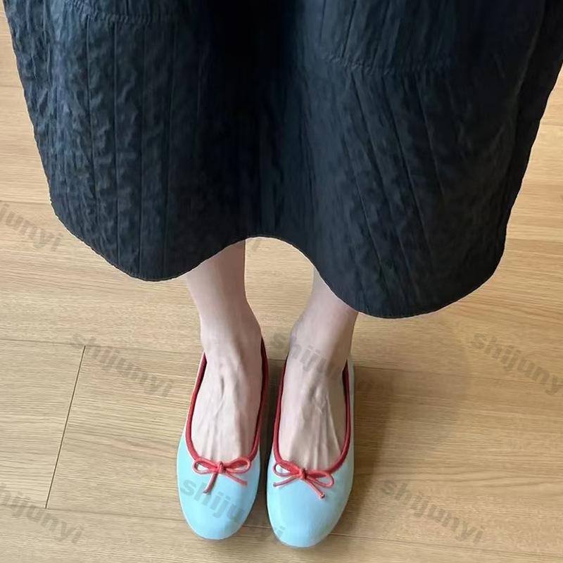 Women's Casual Shoes 2025 Summer New Fashion Bow-knot Mary Jane Shoes Lightweight Comfortable Slip on Soft Sole Ballet Shoes