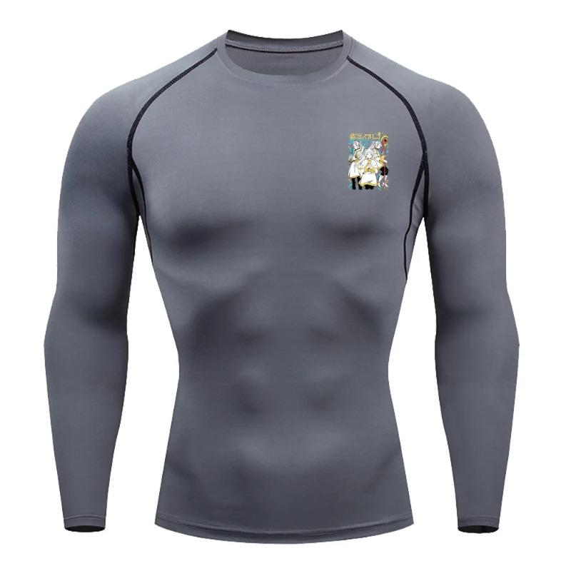 Fitness Sportswear Teenagers Tshirt Frieren Graphic Tops Tight Training Clothes Boys Compression Gym Running Basketball Clothes