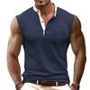 Men's Casual Tank Top Sleeveless Muscle Gym Workout Loose Fit Henley Shirt Casual Basic Summer Beach Tops