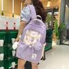 Cute Girl Backpack Schoolbag Female Star Junior High School Girl High School Student Large Capacity High Value Backpack