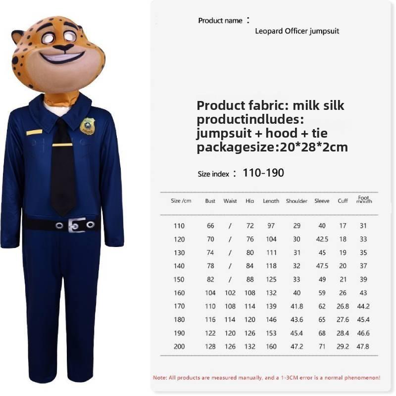 Zootopia Oficer Benjamin Lenivec Kostium Cosplay Dla Dzieci I Dorosłych Halloween Party Przebranie