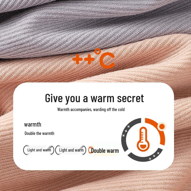 Langsha Women's Thickened Fleece-Lined Thermal Underwear Set