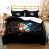 Love Heart Polyester Duvet Cover Set King Queen Twin Full Size Romantic Theme Big Love Heart For Kids Girl Boy Women Bedding Set