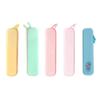 Solid Color Pencil Bag Pencil Pouch Large Capacity Pencil Case Silicone Stationery Bag Marker Pen Case Pencil Organiser