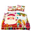 3d Three-piece Set European and American Size Santa Claus Quilt Cover Home Textiles
