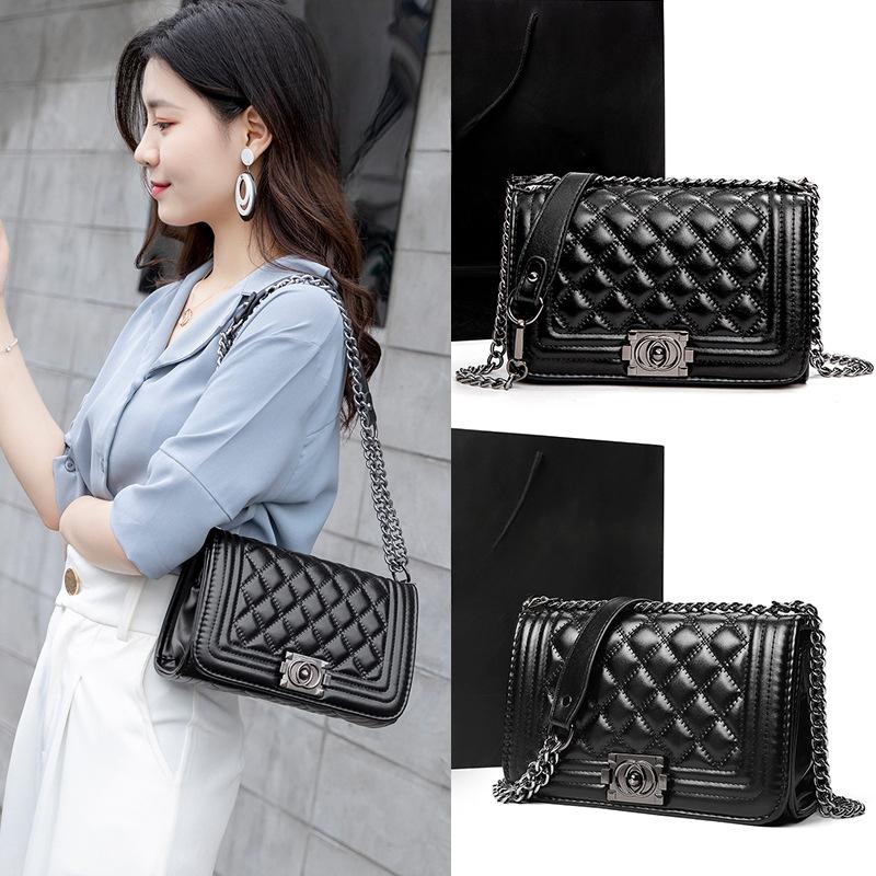 Módní kabelka s diamantovým řetízkem pro ženy Nová retro snadno kombinovatelná dívčí malá čtvercová kabelka přes rameno diagonální kabelka pro horkou maminku