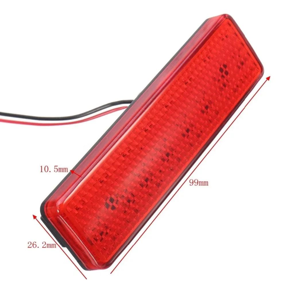 For Renault Trafic Master For Nissan Primastar For Opel Vauxhall Vivaro Movano A Car Red Lens Led Rear Bumper Reflector Light