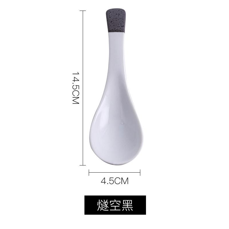 1Pc Ceramic Spoons, Hotel Restaurant Tableware