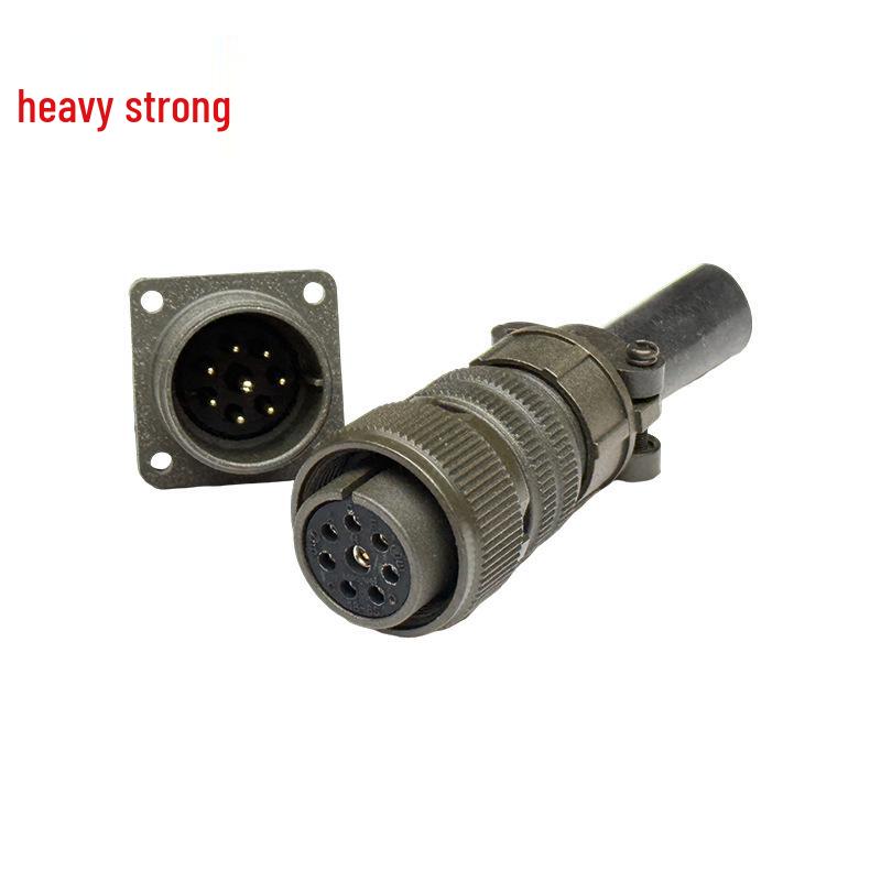 Heavy Duty 8-Pin Male-Female Connector US Standard Plug & Socket MS3106A-18-8S/MS3102A-18-8P