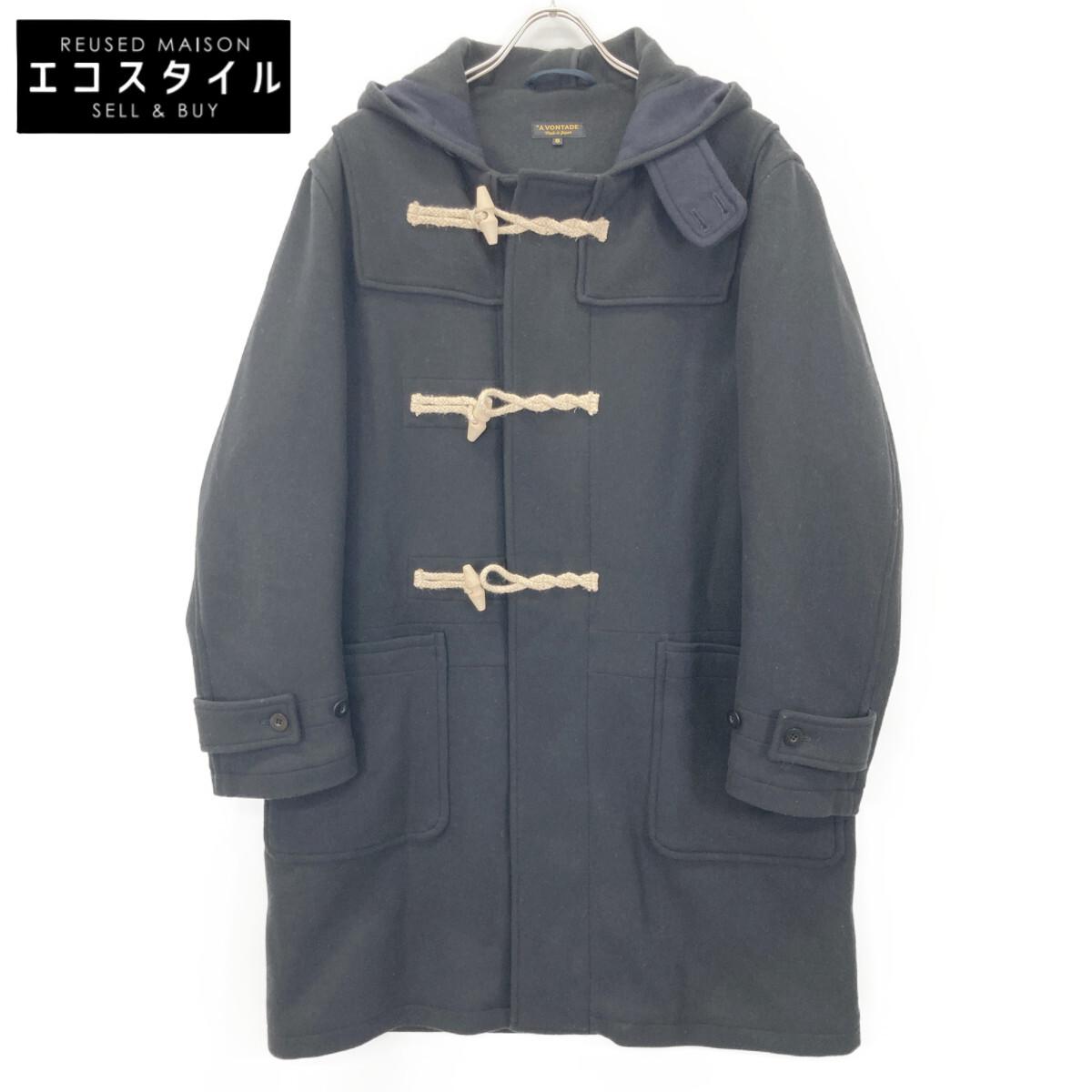 

A VONTEGE Black Duffle Hoodie Coat coat S blackUsed