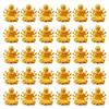30Pcs Sakyamuni Buddhas Statue Mini Gold Buddhas Figurines Bulk,Tiny Figures Ornament for Car Dashboard Home Decorations