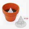100 Pieces Flower Pot Hole Mesh Pads Planter Bottom Grid Mats Breathable Practical