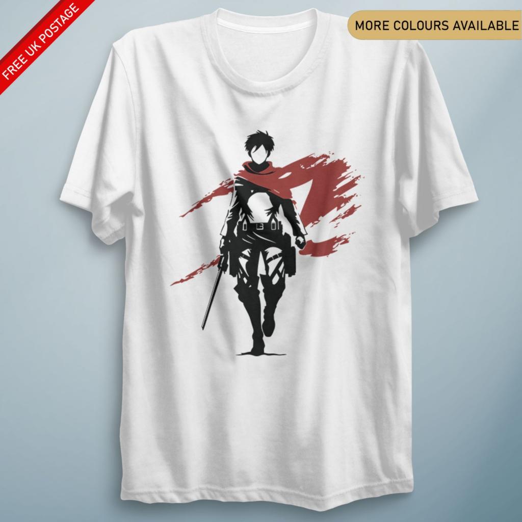 Eren Shadow AOT T Shirt Attack Anime Inspired Unisex Cosplay Top Gift Tee