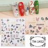 6 Sheets Christmas Nail Stickers Manicures Stickers Snowflake Nail Art Stickers Nails Art Decoration