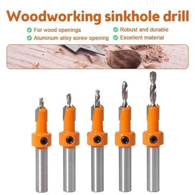 Woodworking Tools Counter Sink Drill Bit 8/10MM Hole Punch Screw Drill New Wood Drilling