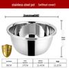 304 Stainless Steel Multi-Use Basin with Lid - Ideal for Washing Vegetables, Kneading Dough, Mixing, and Cooking