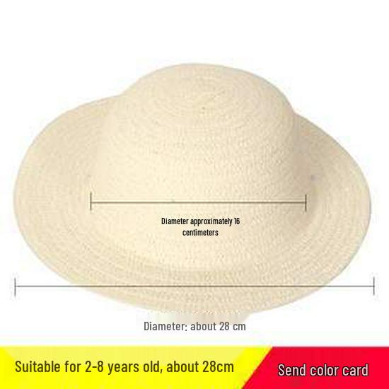 Child's DIY Painted Straw Hat Kit - Creative Art & Coloring for Kindergarten