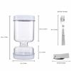 New Airtight Strainer Jar Transparent Reusable Pickle Container Juice Separator Easy Wash Hourglass Jar Kitchen Use