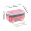 Movable Compartment Bus Lunch Box Double Layer Sealed Car Shape Lunch Box with Tableware Leakproof Food Container Microwaveable