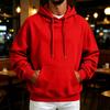 Men's Retro Hoodie Loose Fit Casual Pullover Sweatshirt for Fall Winter