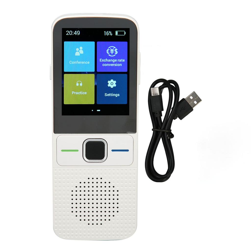 AI Voice Translator WiFi Intelligent Simultaneous Translation Noise Reduction 2.4 Inch Touchscreen Language Translator