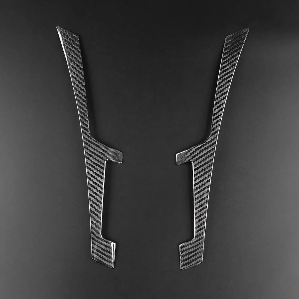 Carbon Fiber Center Console Screen Display Cover Multimedia Control Side Sticker for Infiniti Q50 2013-2022 Interior Accessories